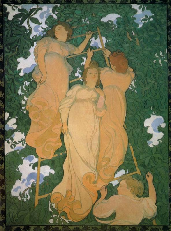 Maurice Denis the ladder in the foliage oil painting image